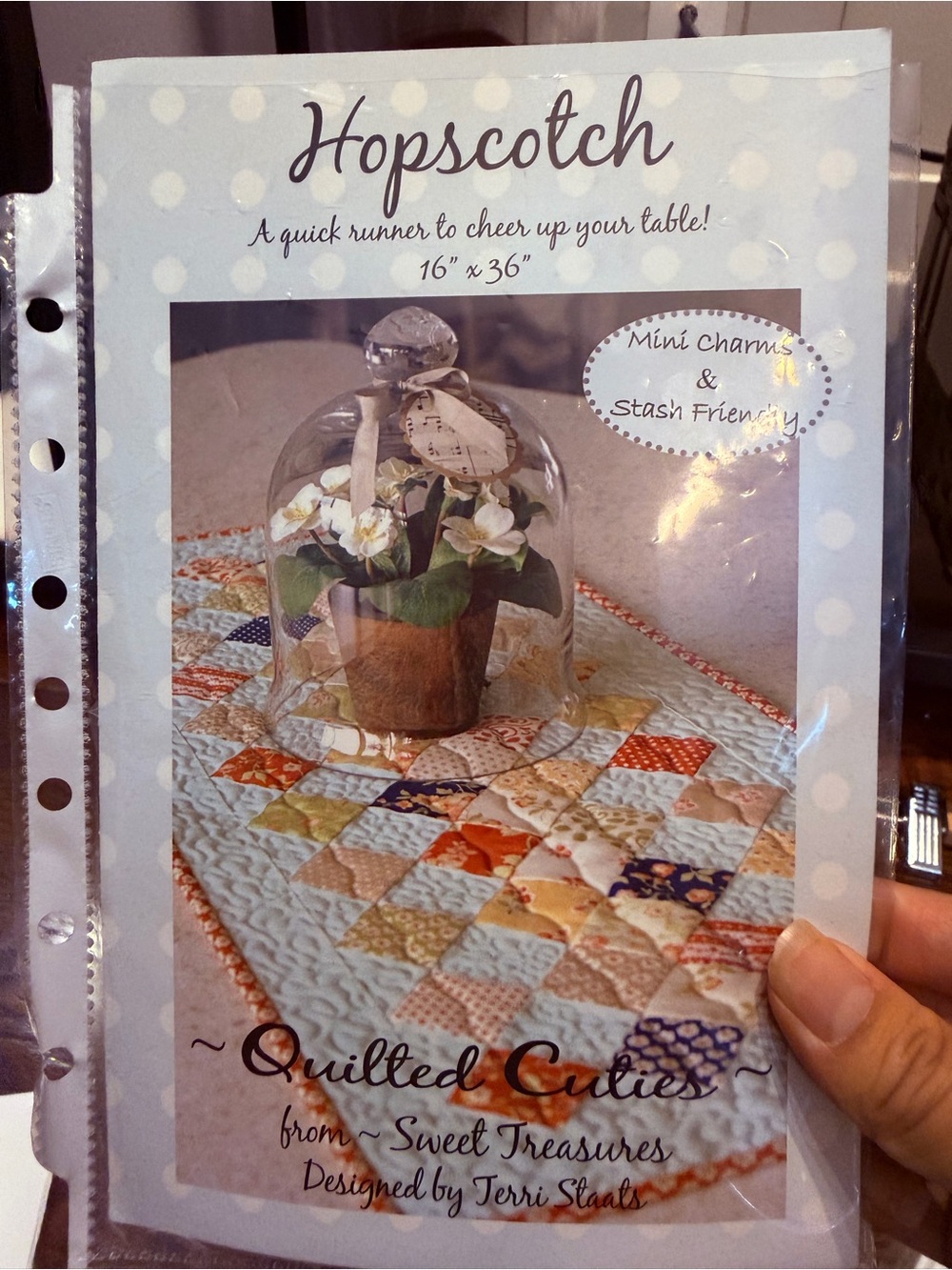 Hopscotch Table Runner Pattern 16" x 36"